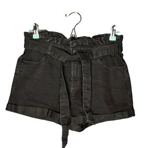 Blue Spice black  paper bag  denim shorts size‎ 5